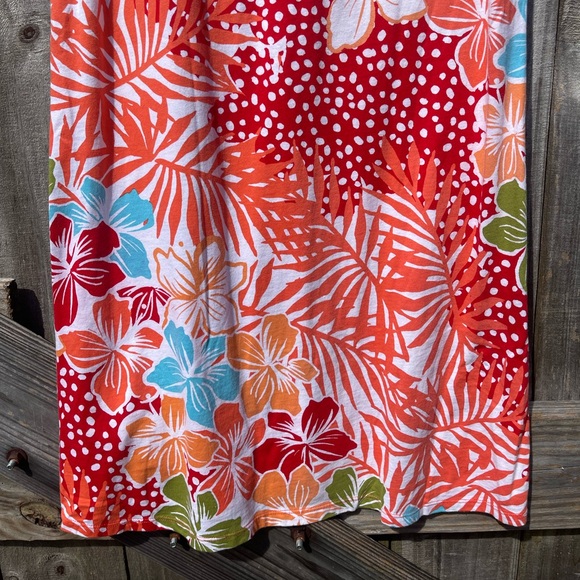 Tommy Bahama Red and Blue Floral Dress - Picture 3 of 9